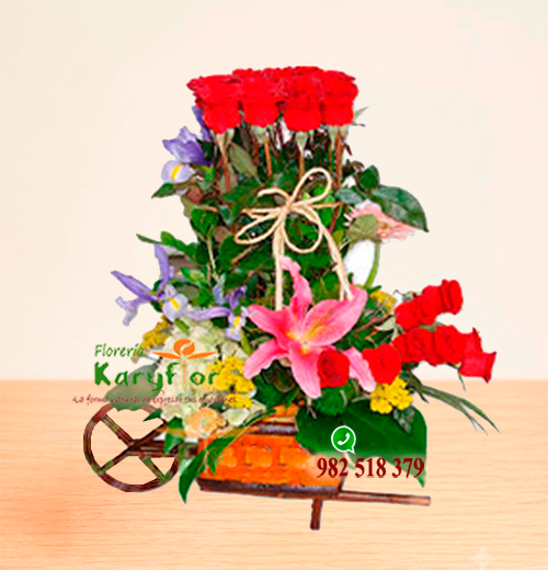 LAZO AMOR-24 rosas<br>AM Y AM 009